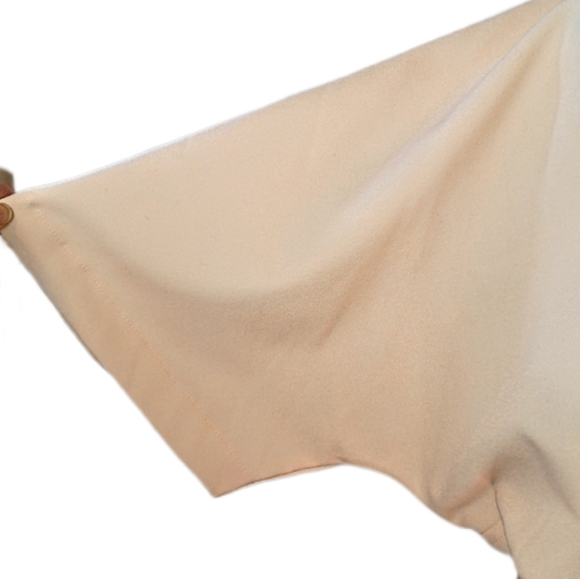 NWT Asos Peach Belted Long Maxi Retro 40s Style Yoke Waist Dress Size 12 Tall - Picture 7 of 14